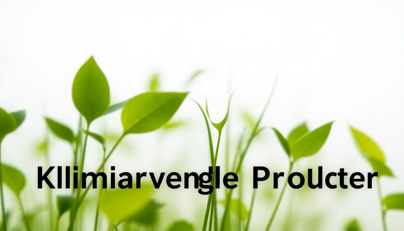 klimavenlige produkter - Illustration