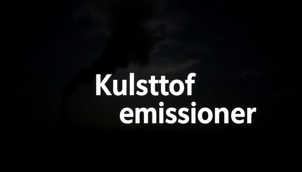 kulstofemissioner - Illustration