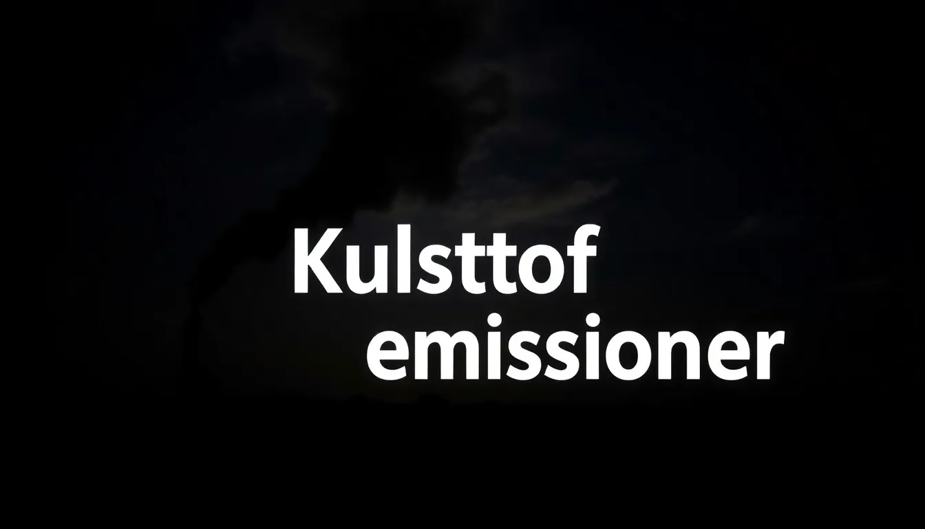 kulstofemissioner - Illustration