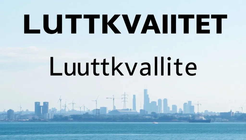 luftkvalitet - Illustration