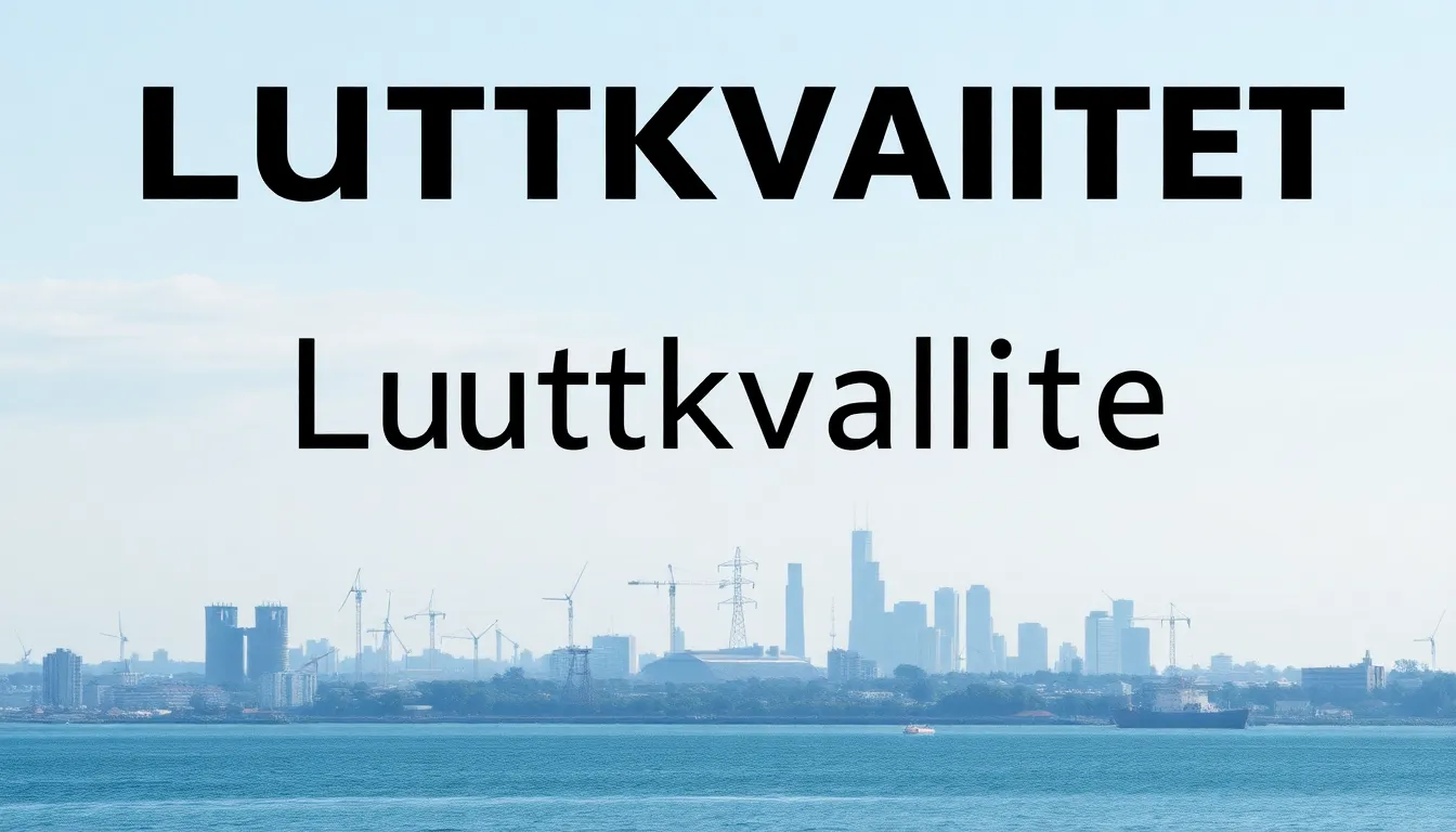 luftkvalitet - Illustration