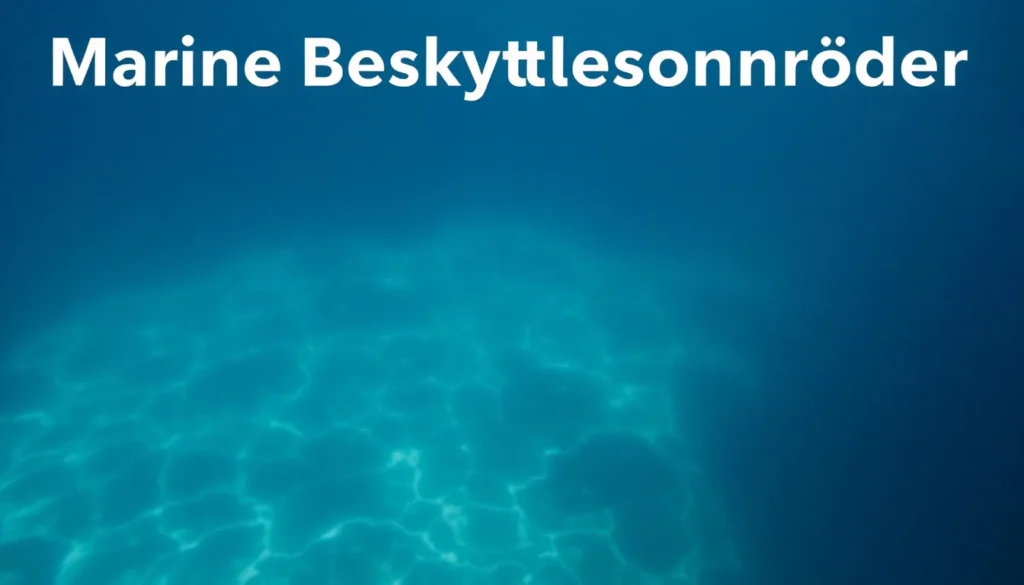 marine beskyttelsesområder - Illustration