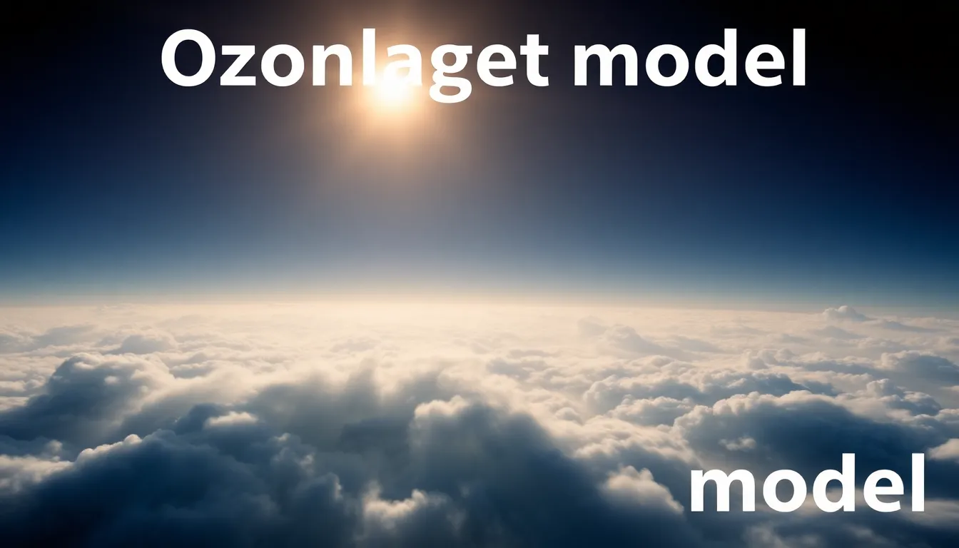 ozonlaget model - Illustration